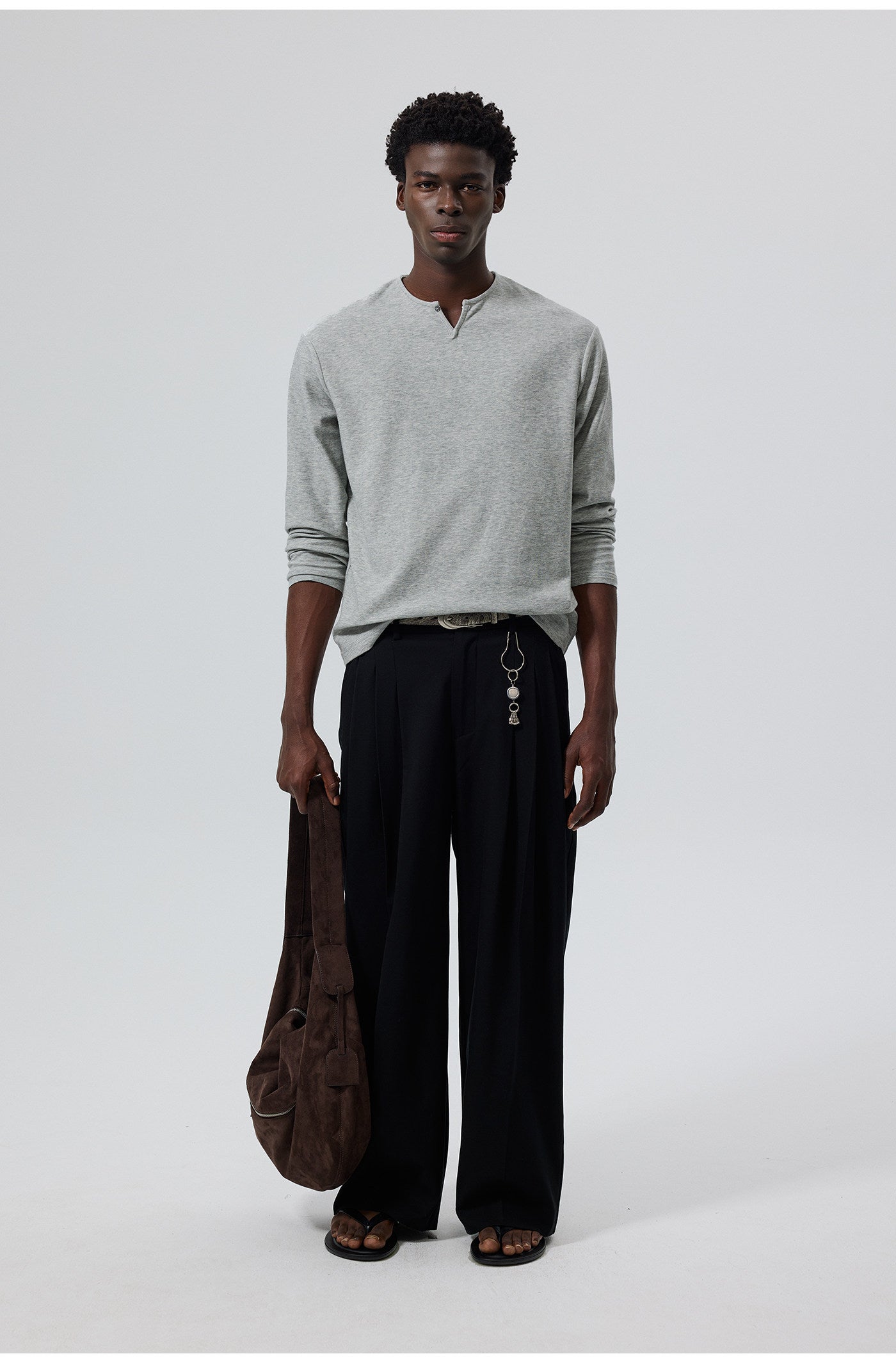 Faux Suede Shoulder Bag