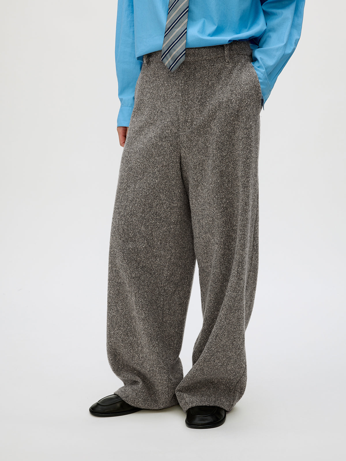 Tweed Loose Casual Pants