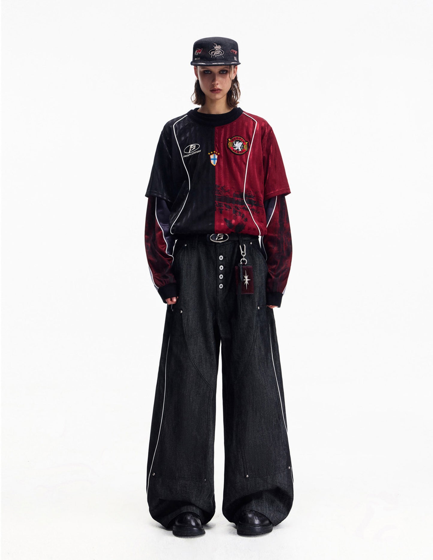 High-Waisted Wide-Leg Jeans