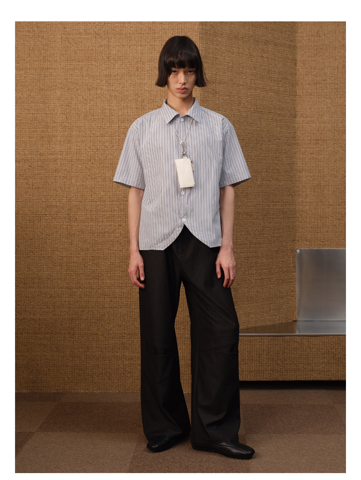 Pyramid Stripe Casual Pants