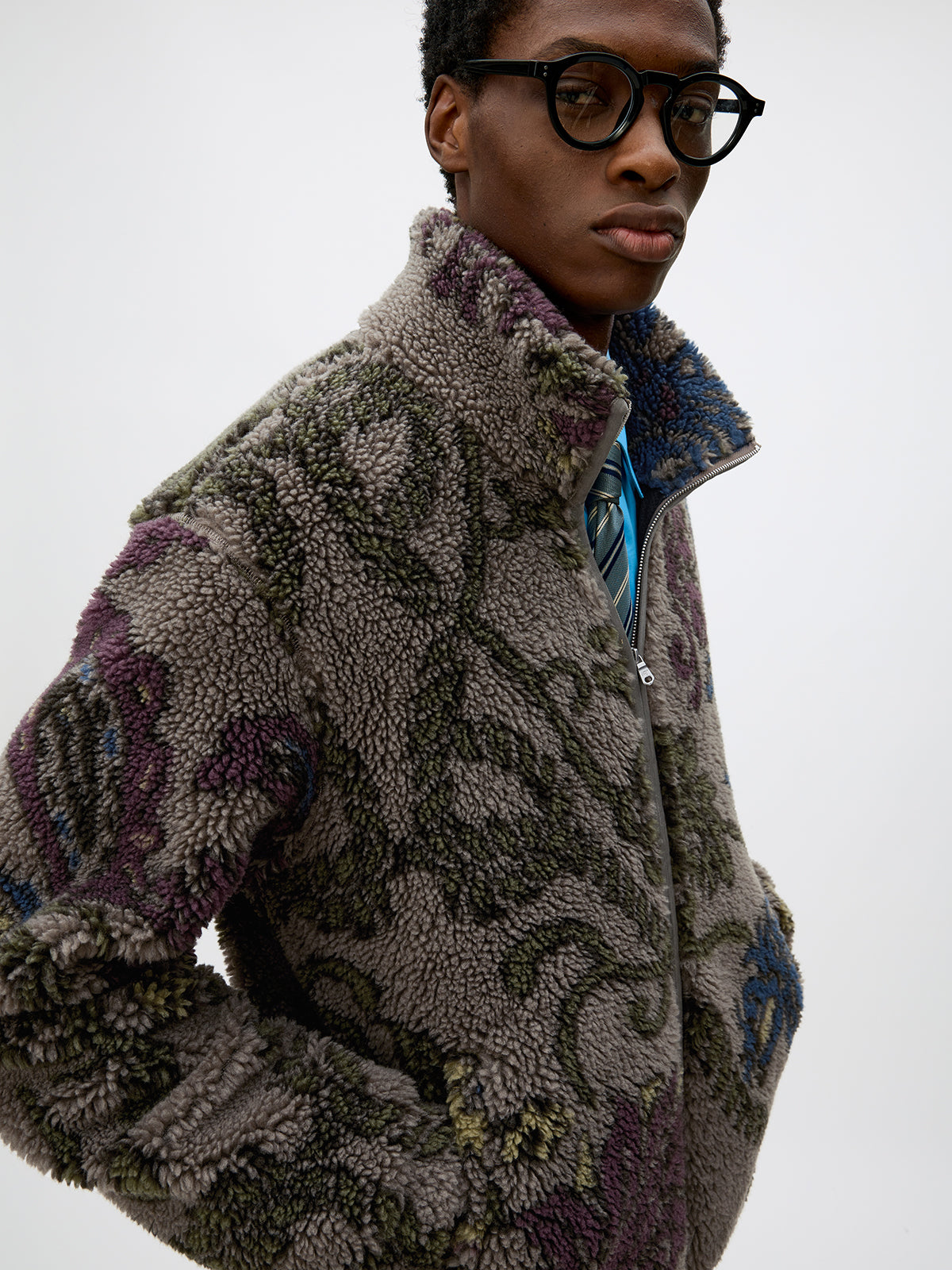 Lambswool Blend Zipper Jacket