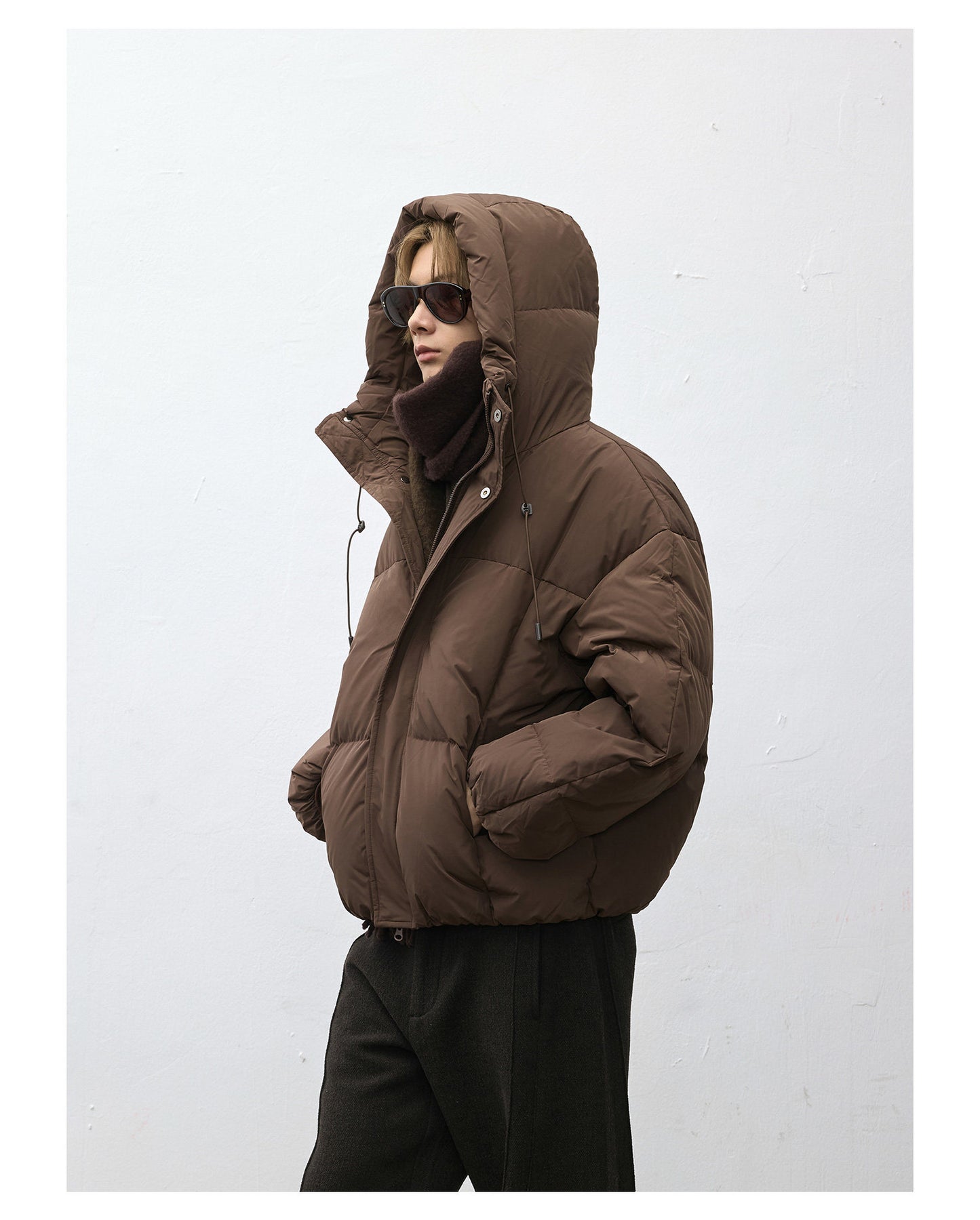 Hooded Split-Type Down Jacket