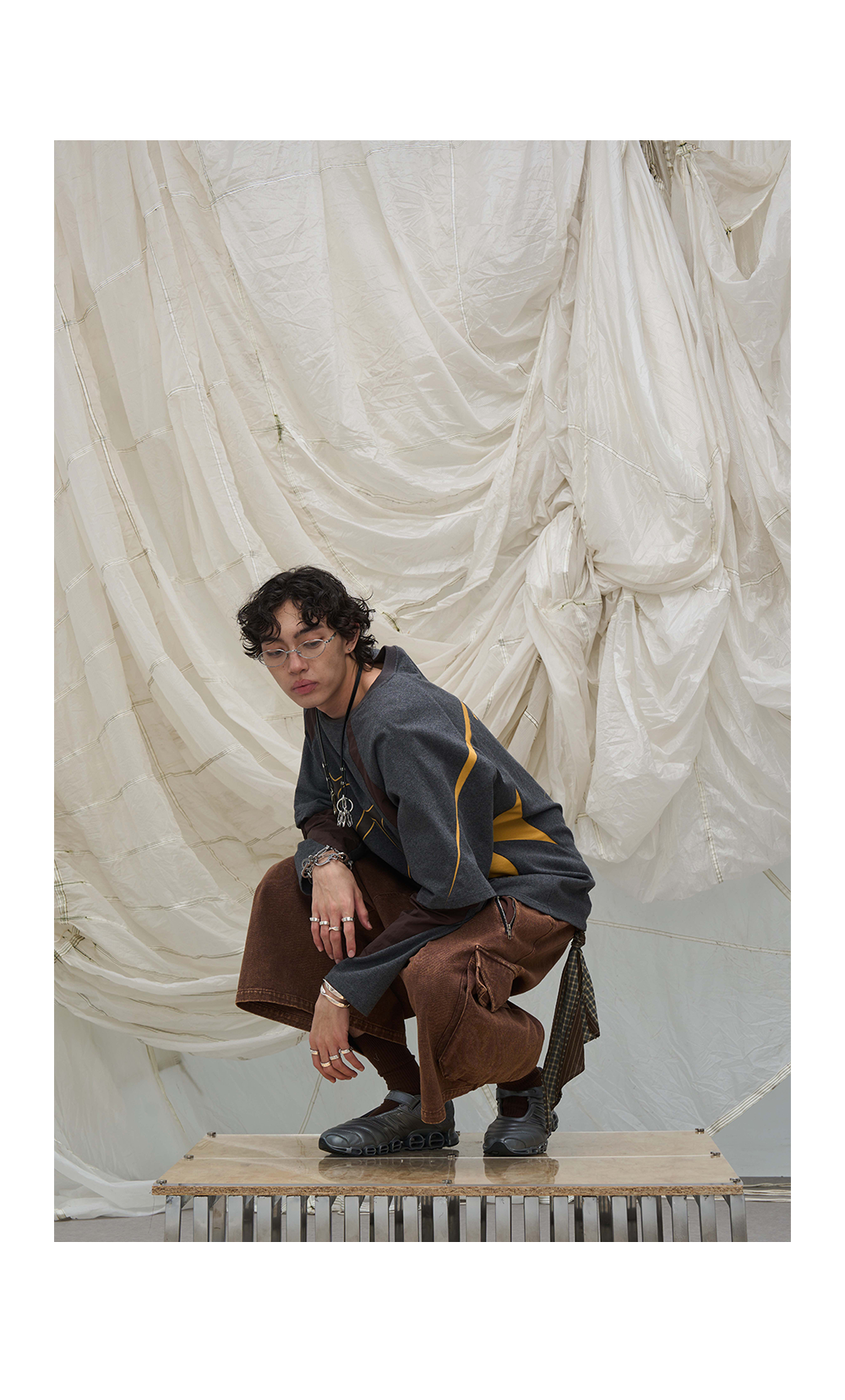 Faux two-piece T-shirt