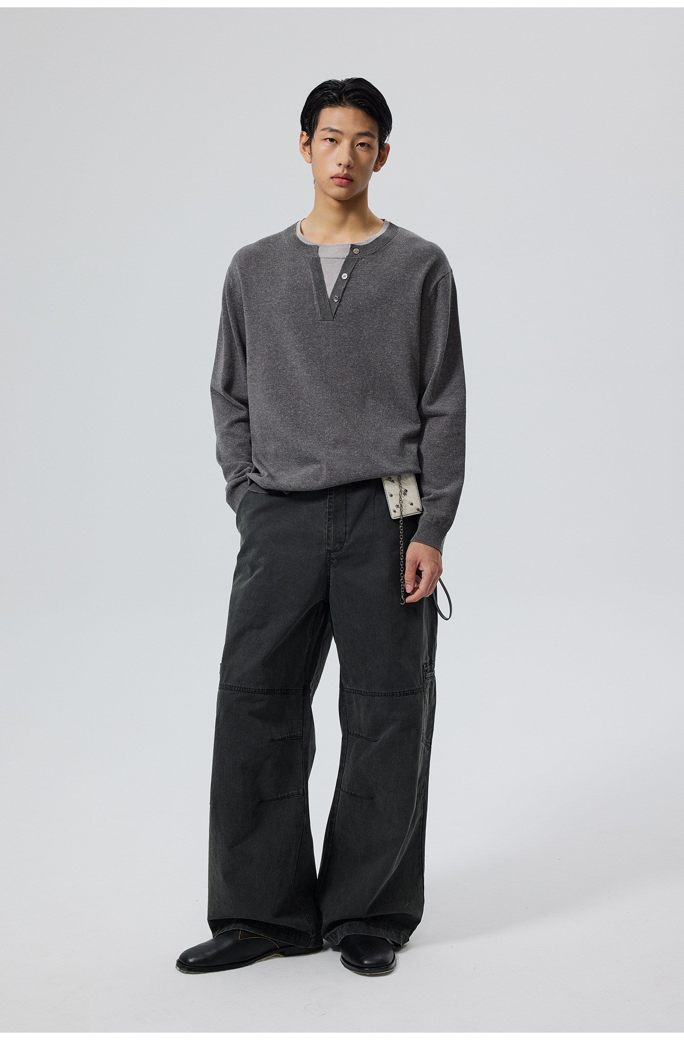 Faux Two-Piece Sweater