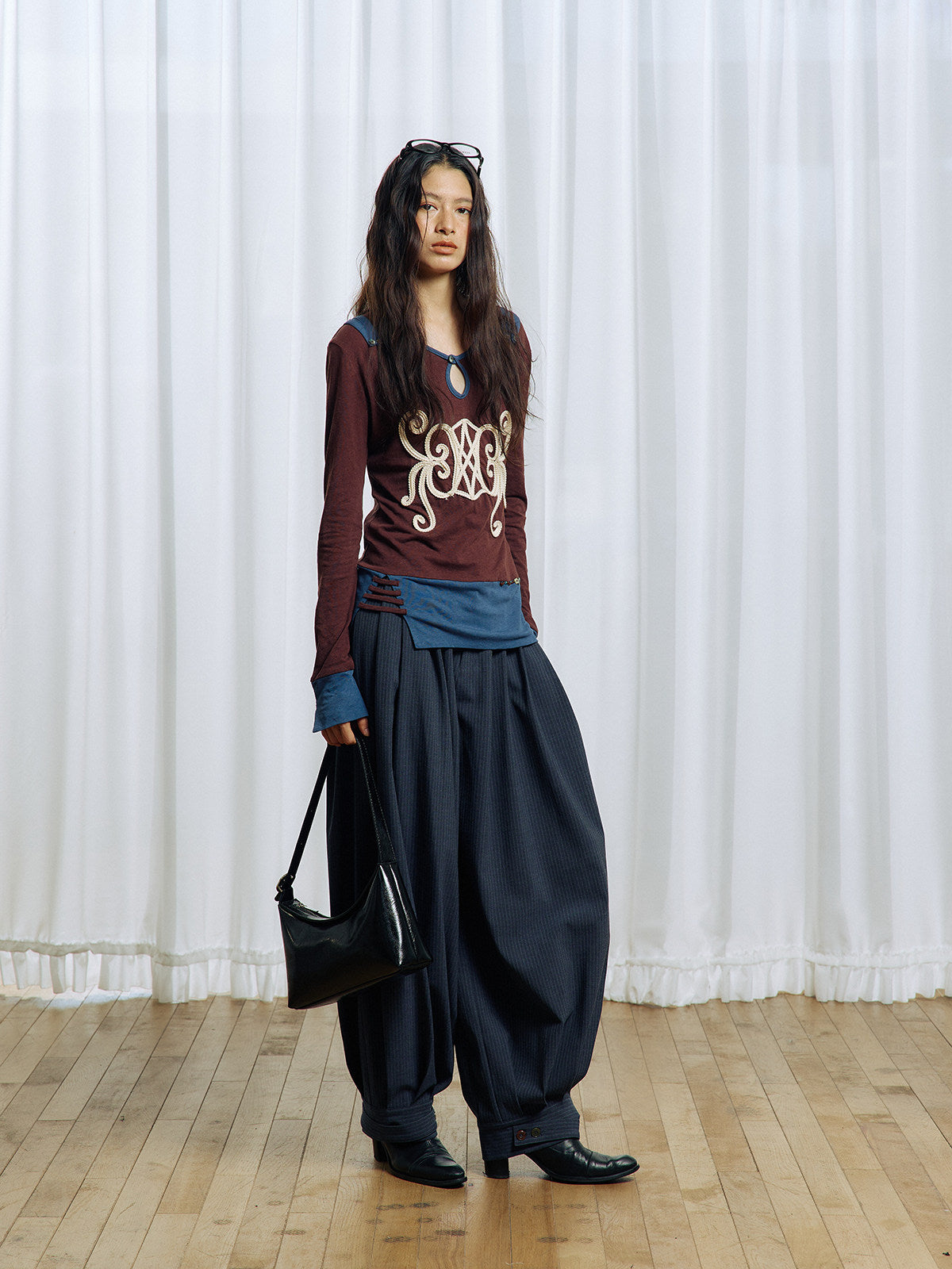 Pleated Balloon Pants