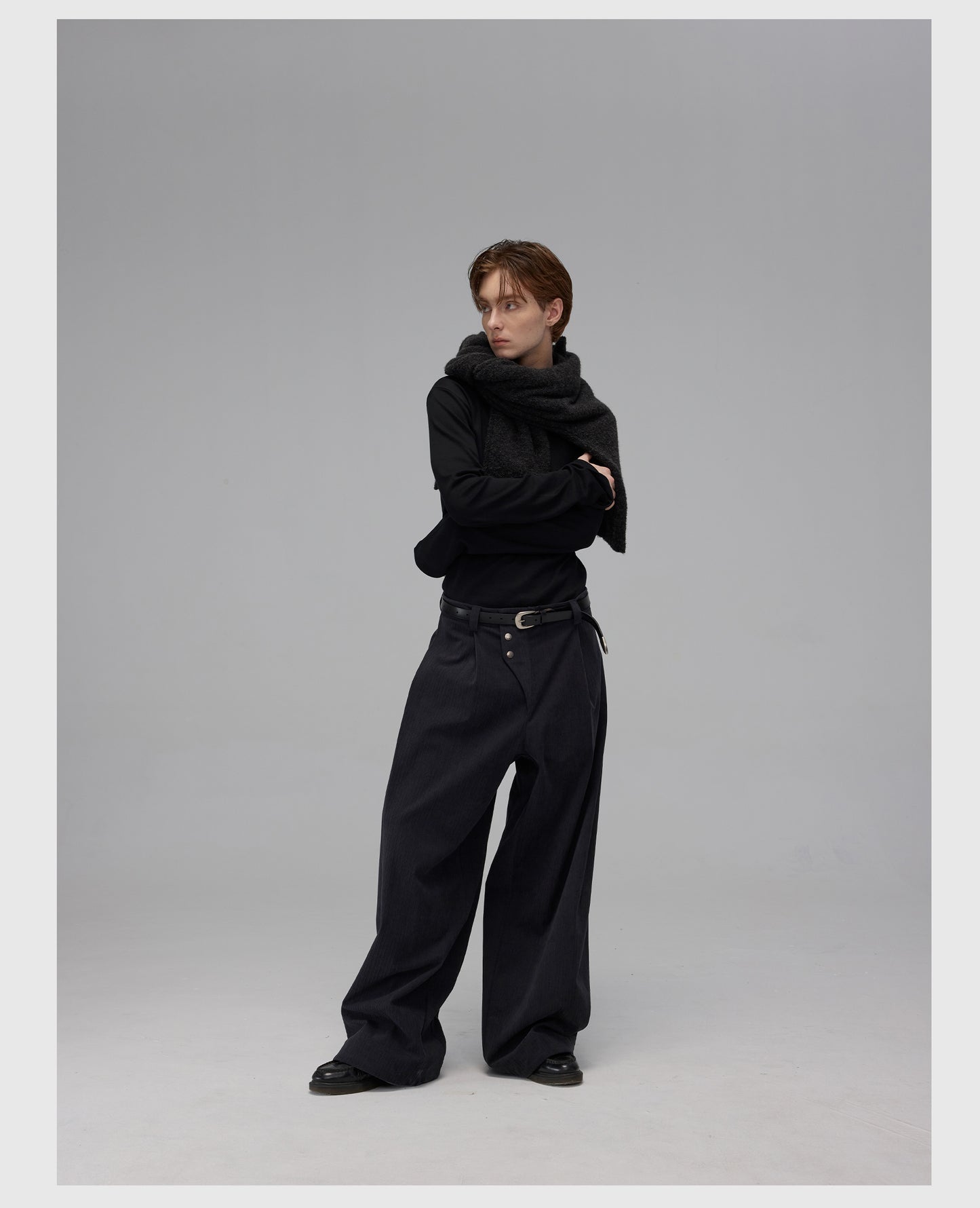 Slim High Collar T-Shirt