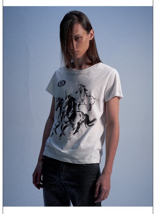Printed Crew-Neck T-Shirt