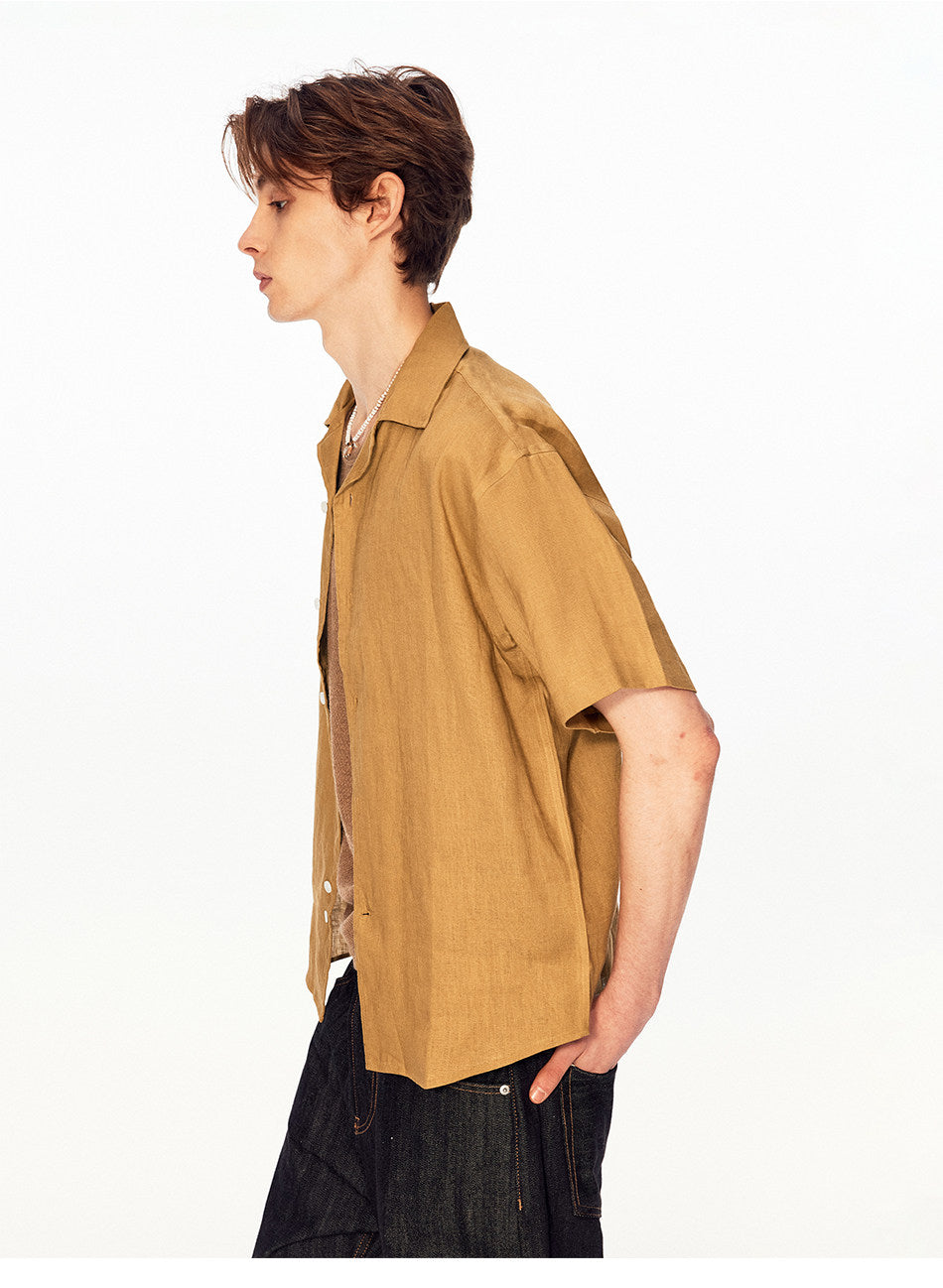 Seagull Collar Casual Shirt