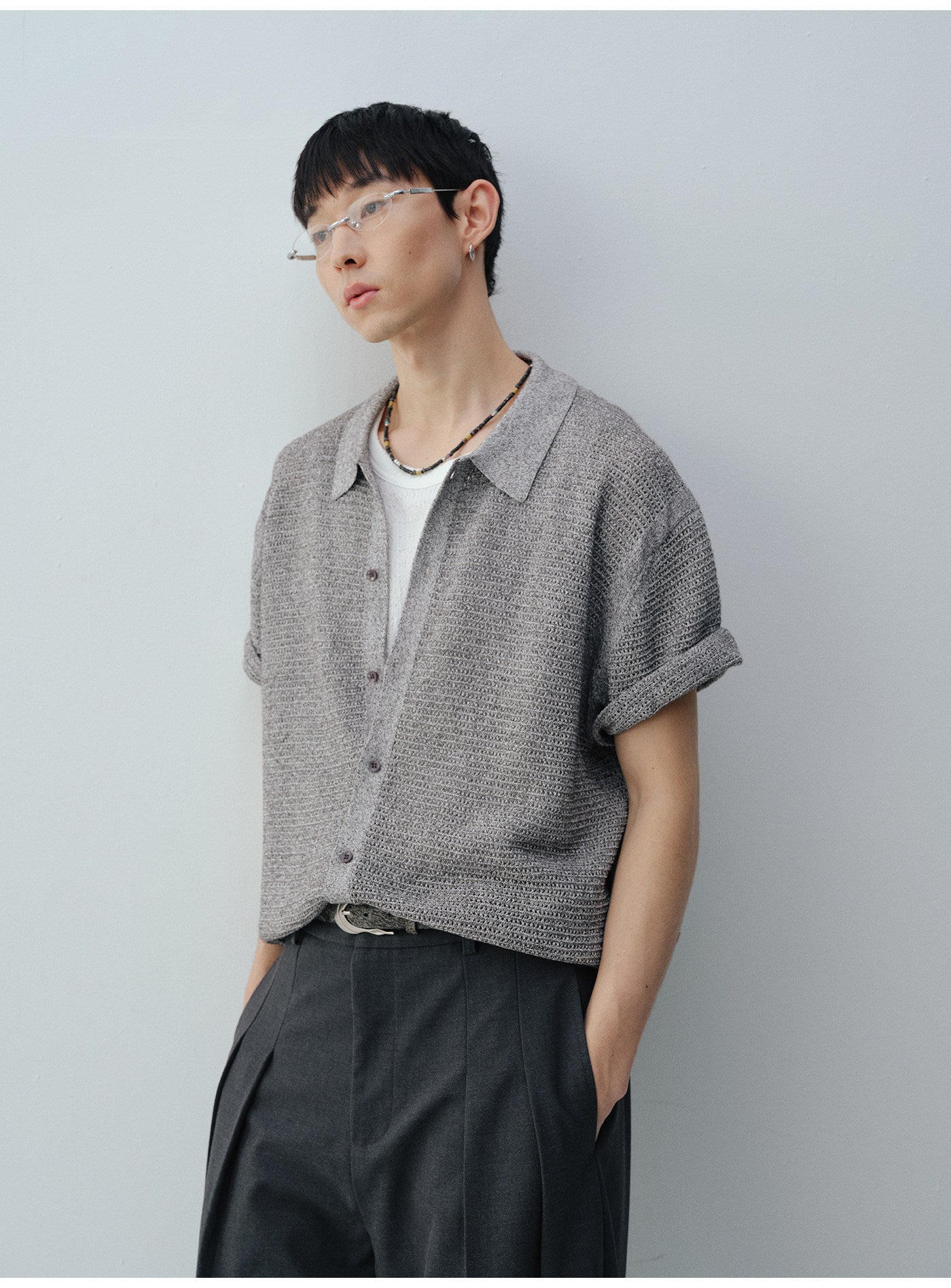 Openwork Knit Cardigan