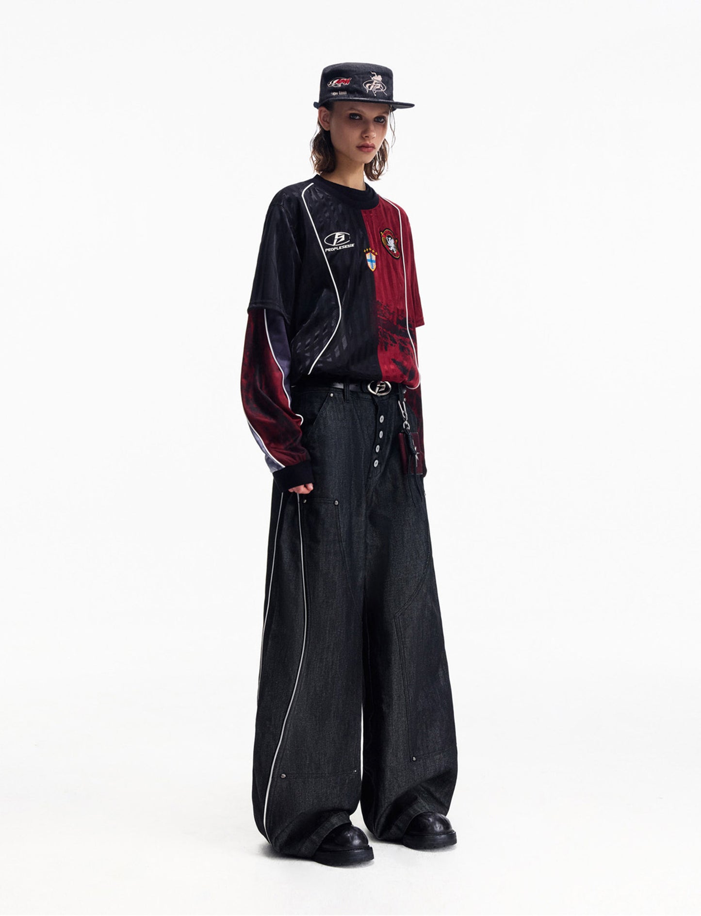 High-Waisted Wide-Leg Jeans