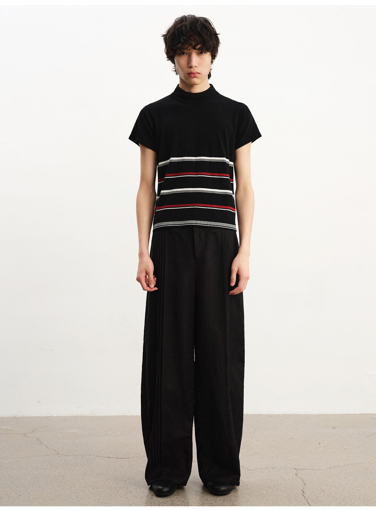 Casual Pants with Front Pleats