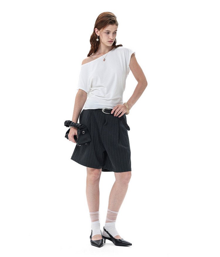 Casual Striped Shorts