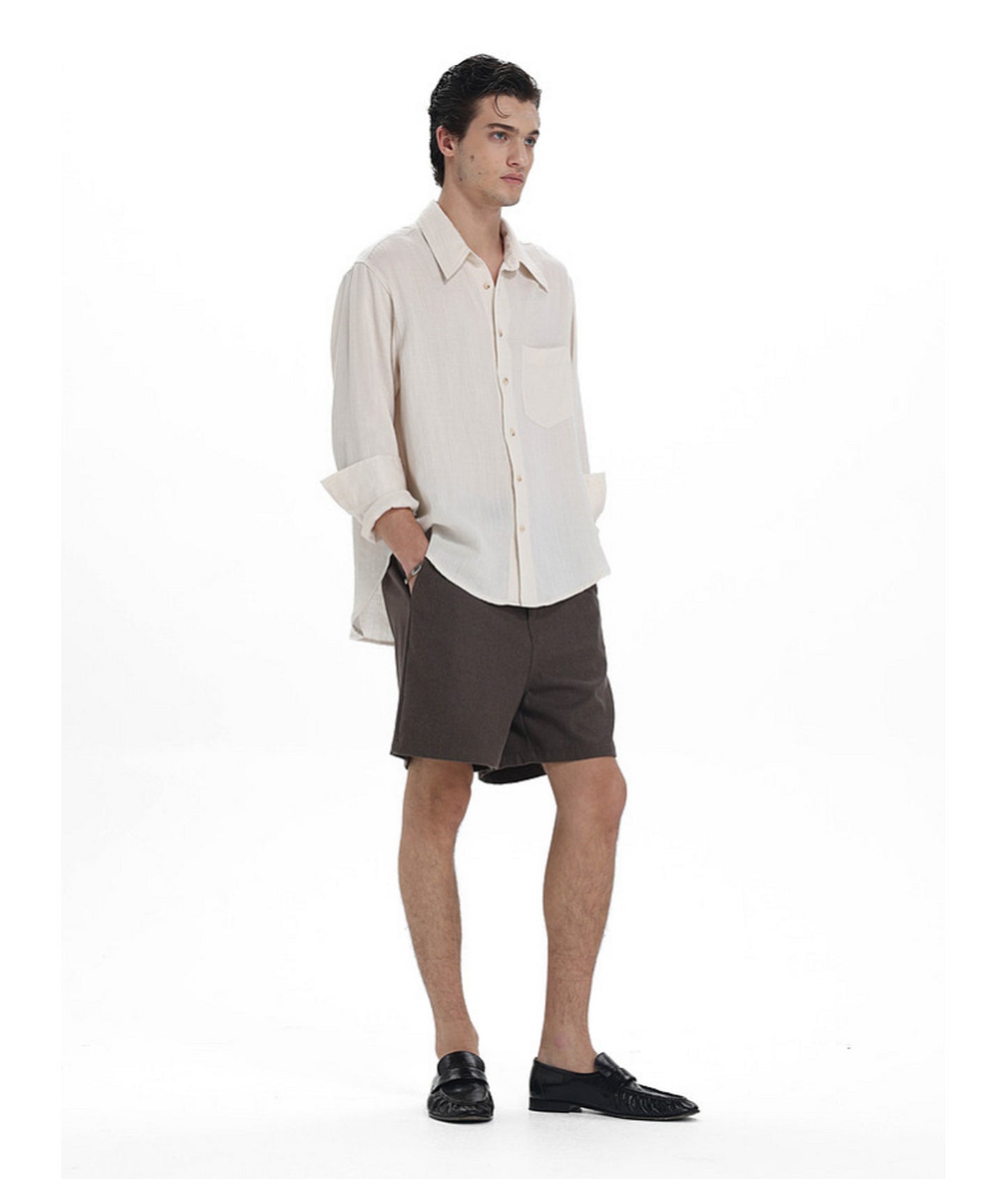 Relaxed Linen-Lyocell Blend Shirt