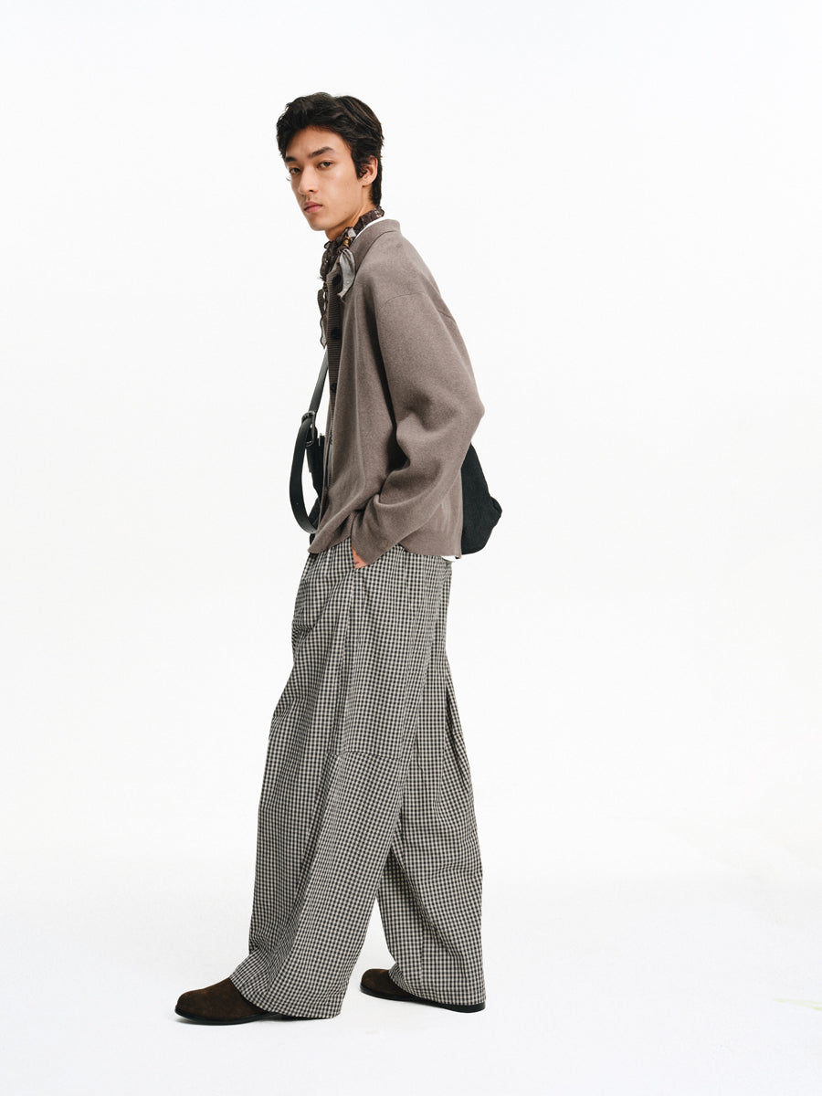 Lazy Check Casual Pants