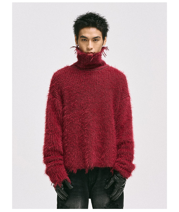 Clean Fit Niche Design High Collar Sweater – ULTIMUS