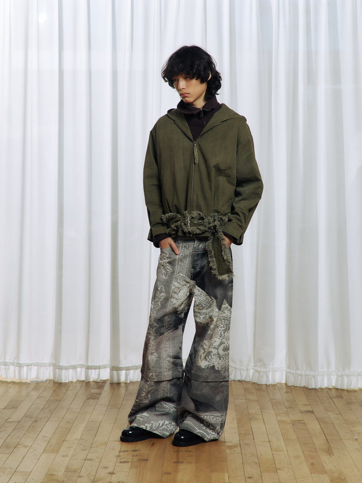 Tassel Large Hooded Jacket