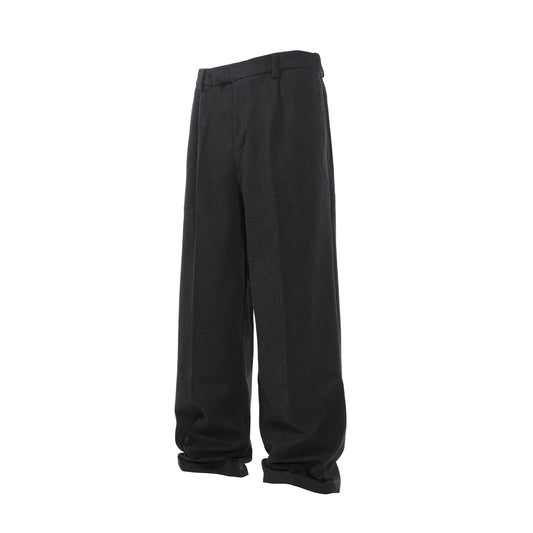 Basic velvet straight pants