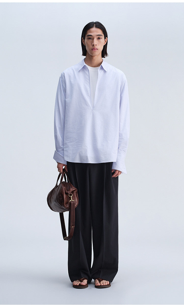 V-Neck Double-Layer Shirt