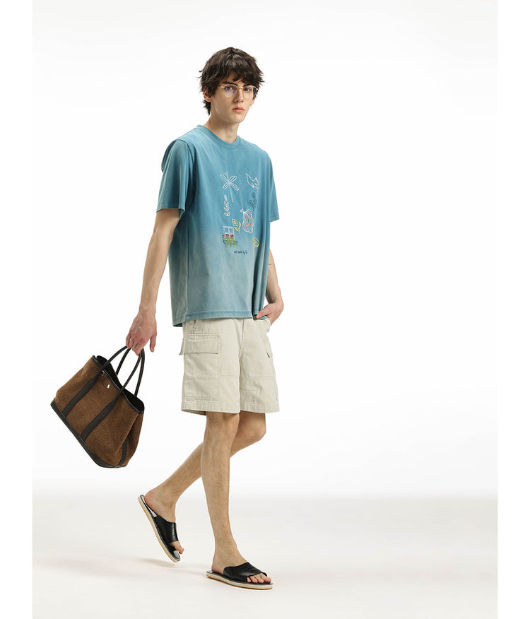 Gradation Washed T-Shirt