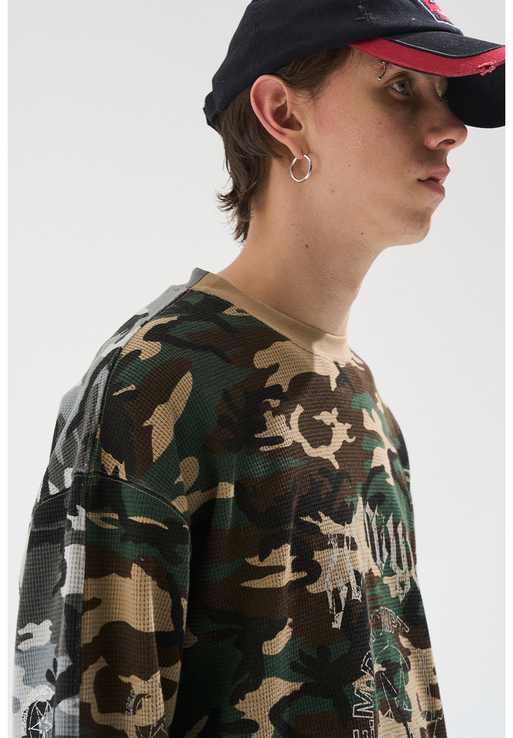 Camouflage print T-shirt