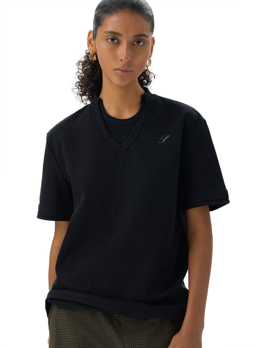 Straight Shoulder T-Shirt