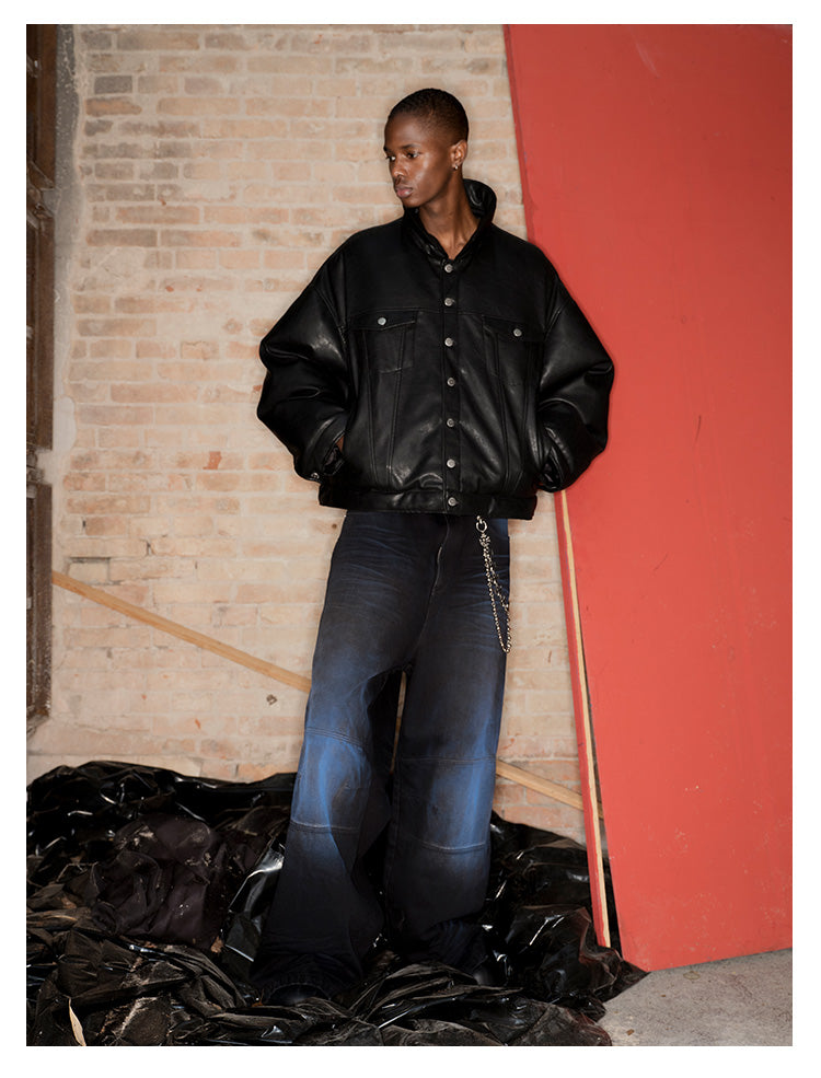 Box Silhouette Leather Jacket – ULTIMUS