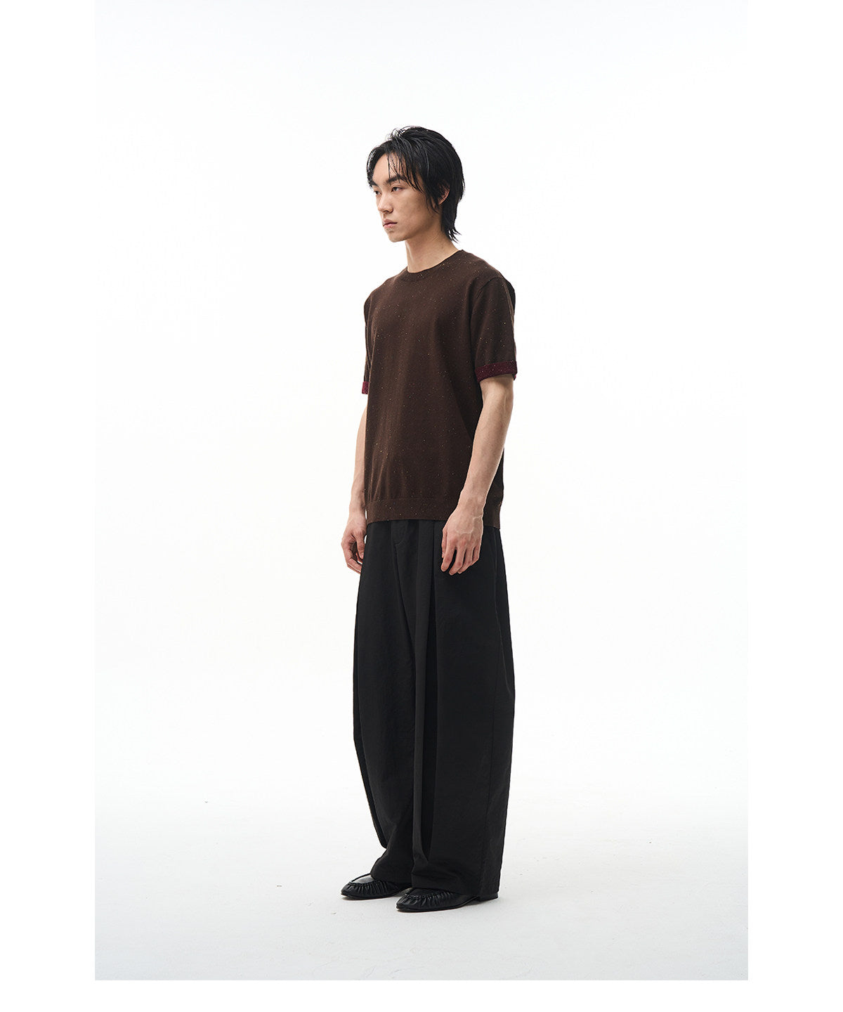 Color-Point Knit Shirt