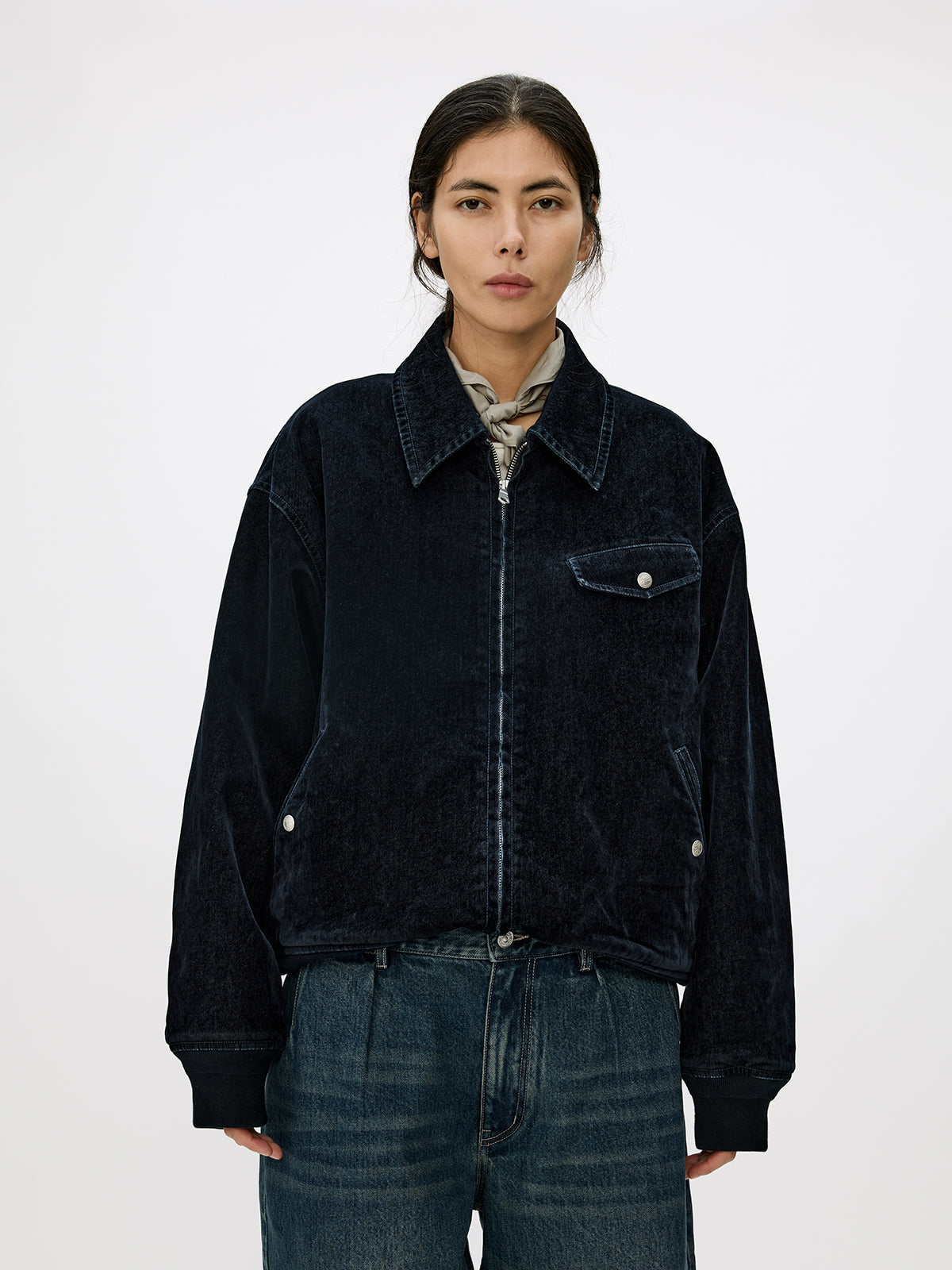Flock Denim Bomber Jacket