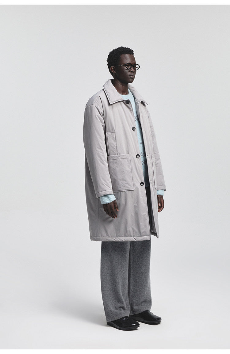 Multi-Pocket Quilted Coat