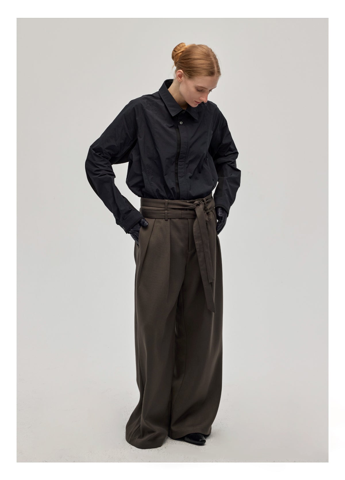 Multi-pleated Casual Pants