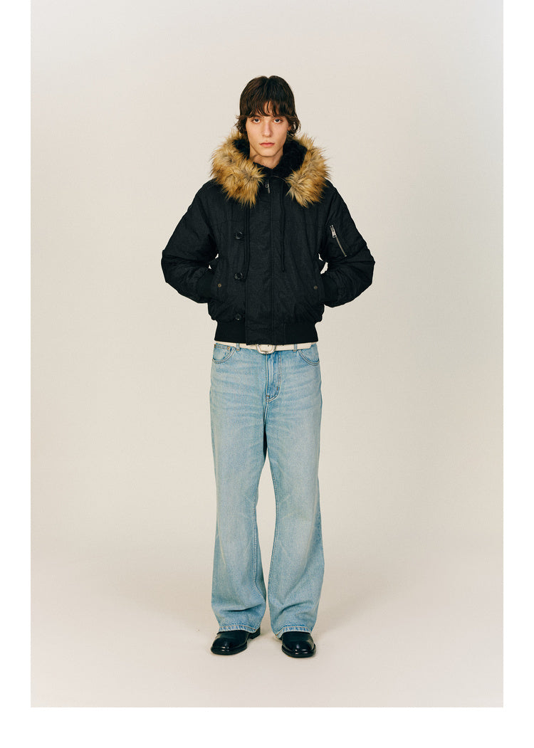 Hooded quilted jacket