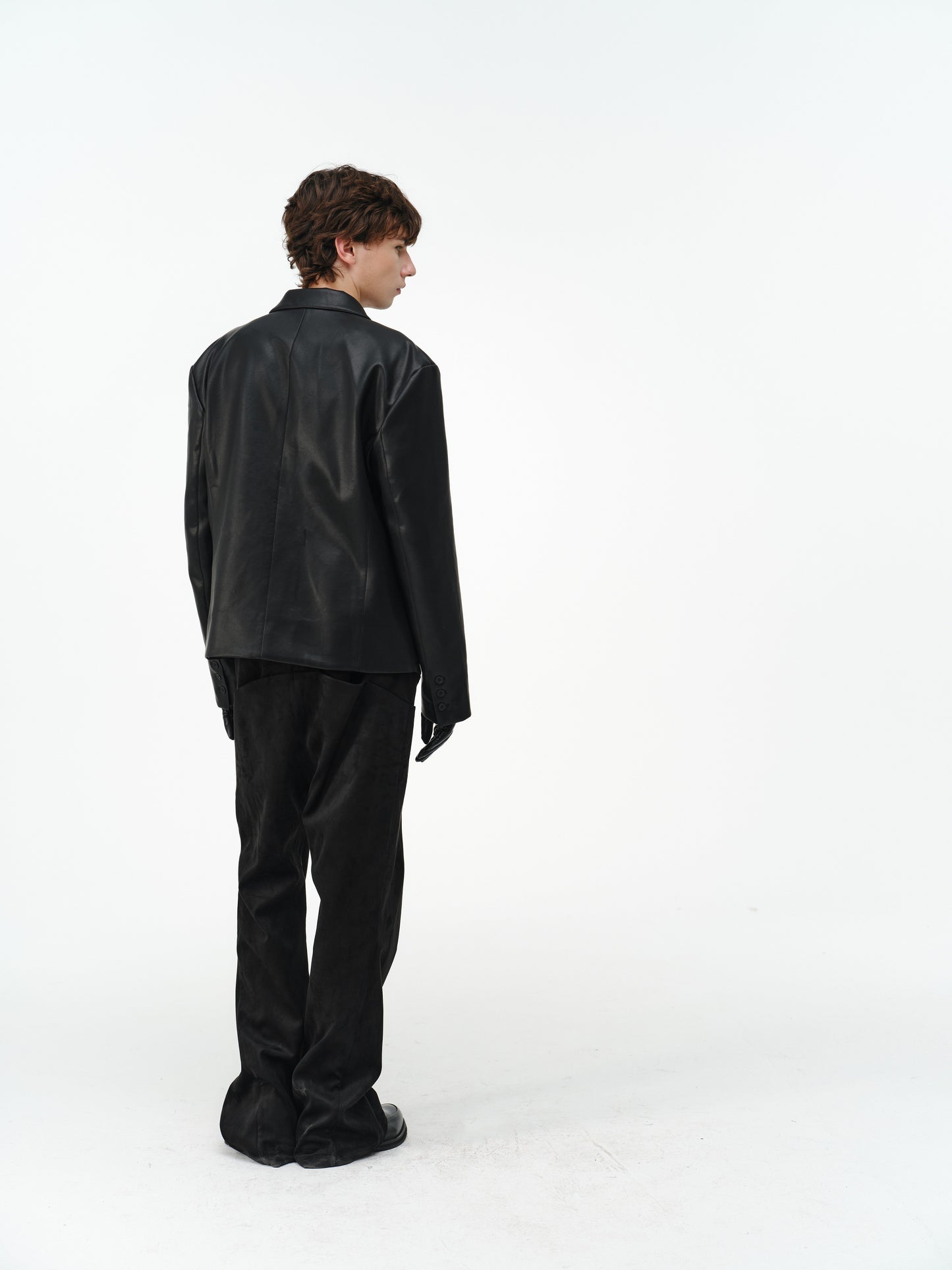 Asymmetrical-Pocket Slim-Fit Jacket