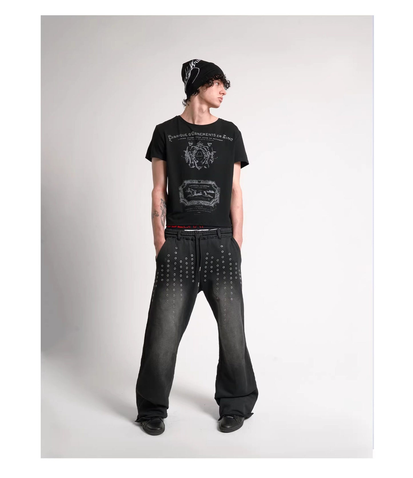 Stamp-Printed T-Shirt