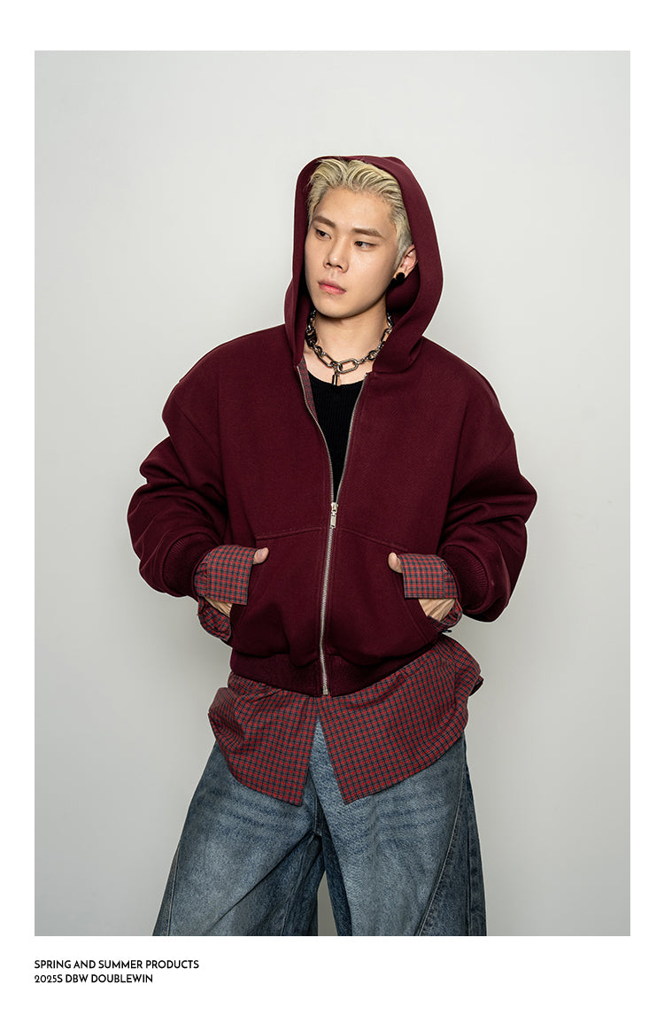 Air Layer Fake Two-Piece Sweatshirt