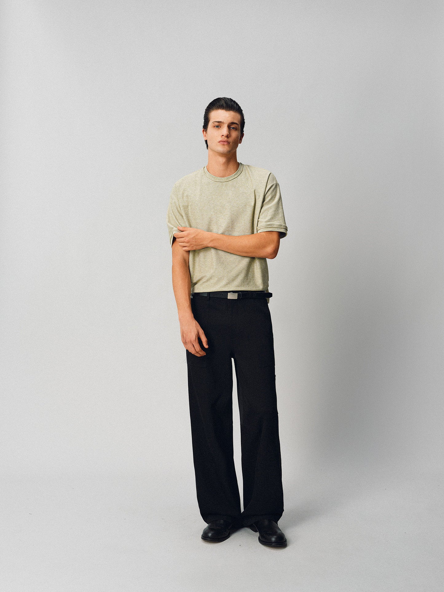 Basic Round-Neck Cotton T-Shirt