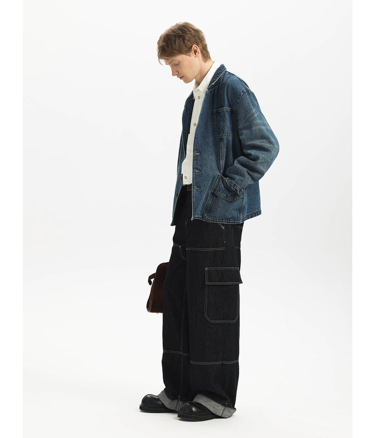 Retro Whisker Denim Jacket