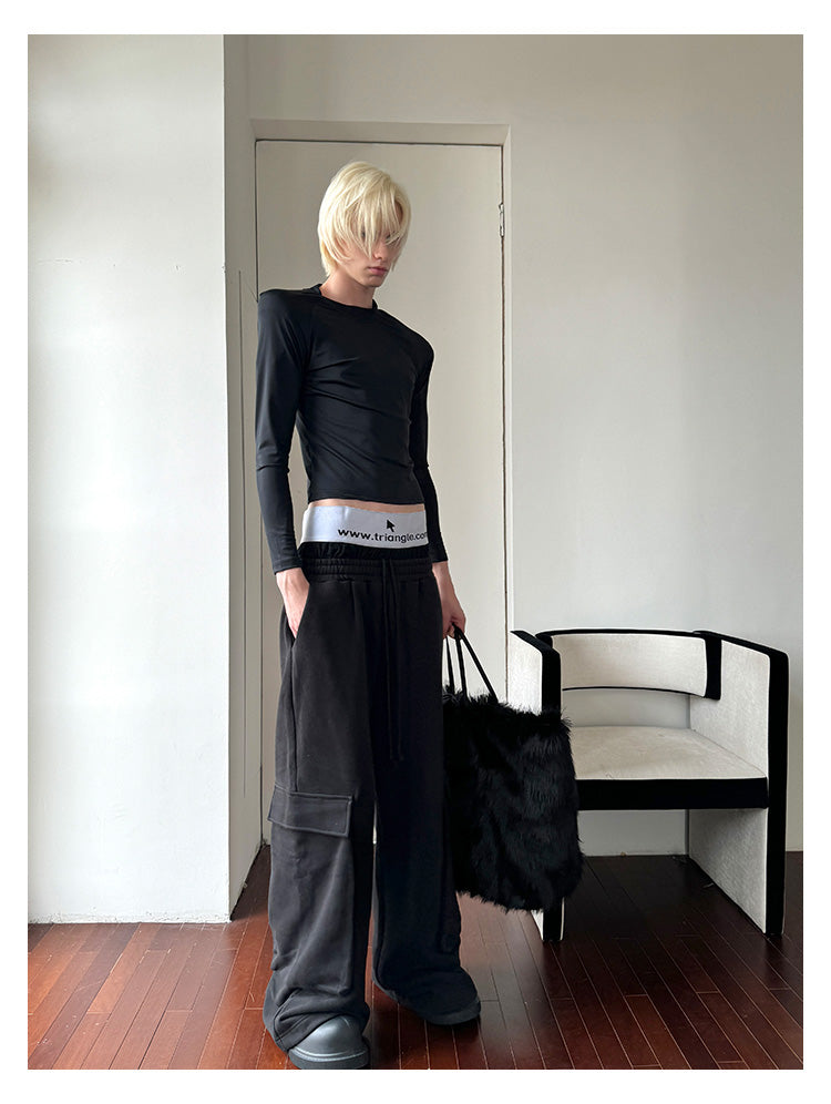 Pure Cotton Plus Velvet Casual Wide Pants