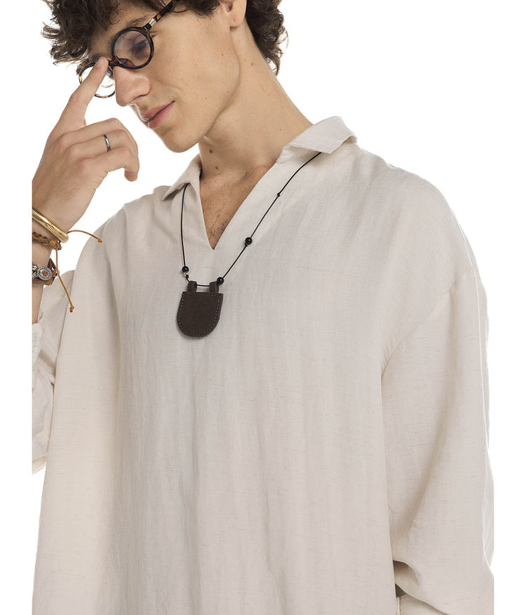 V-neck pullover shirt