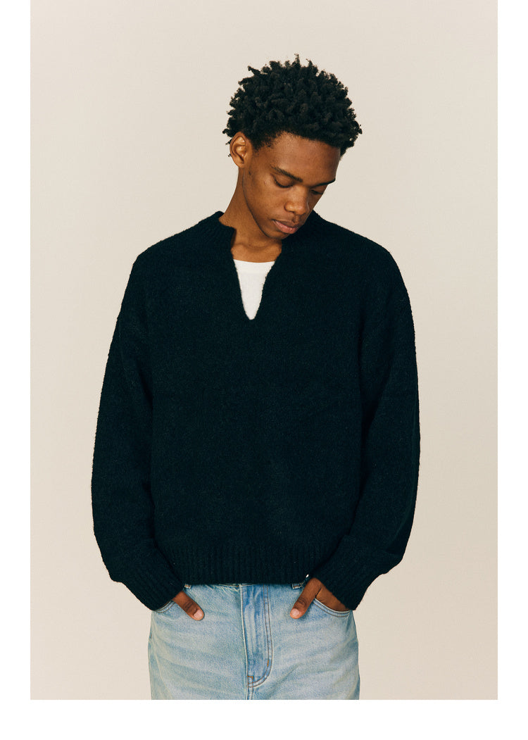V-Neck Pullover Sweater