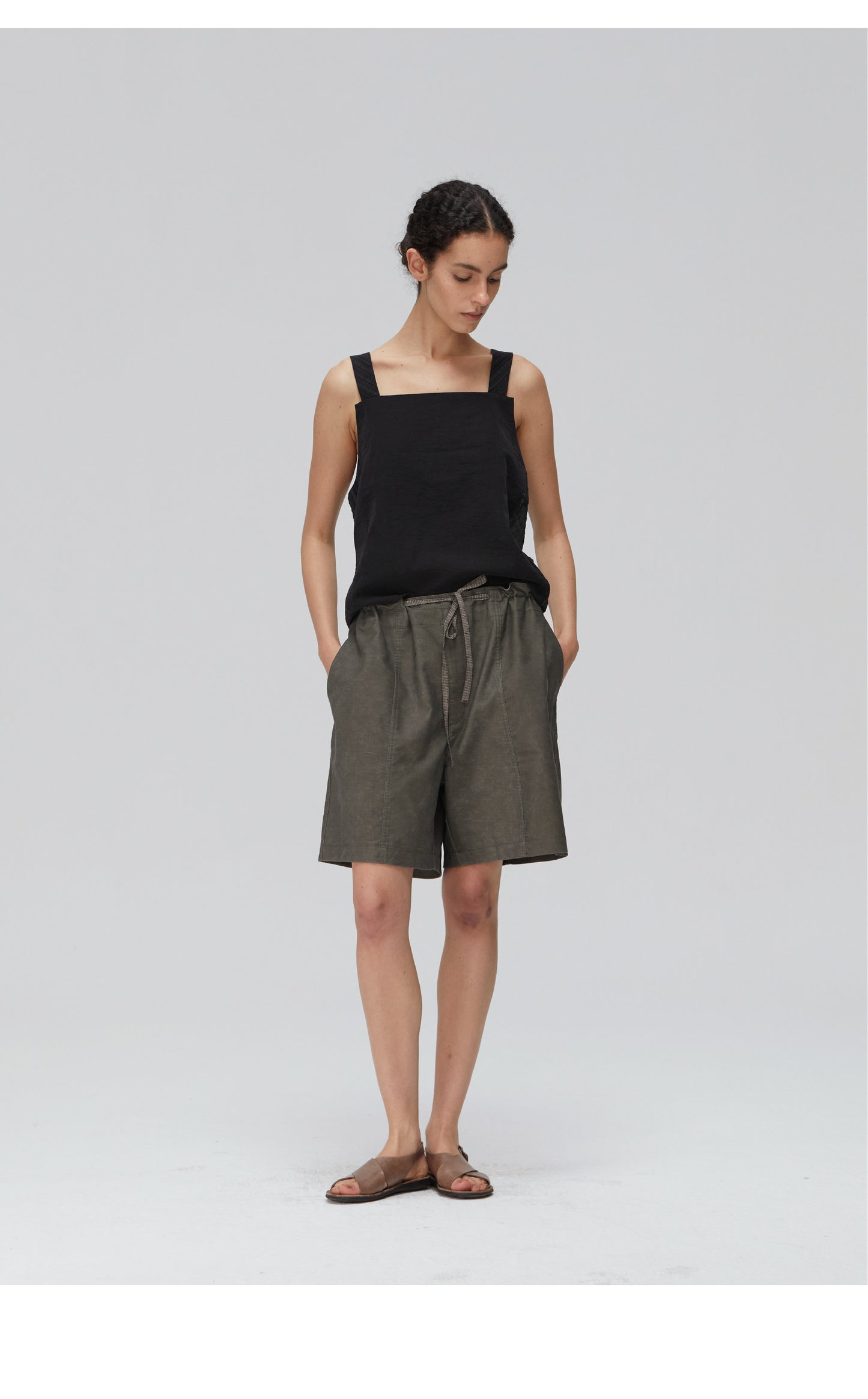 Wash-Finish Fried Shorts