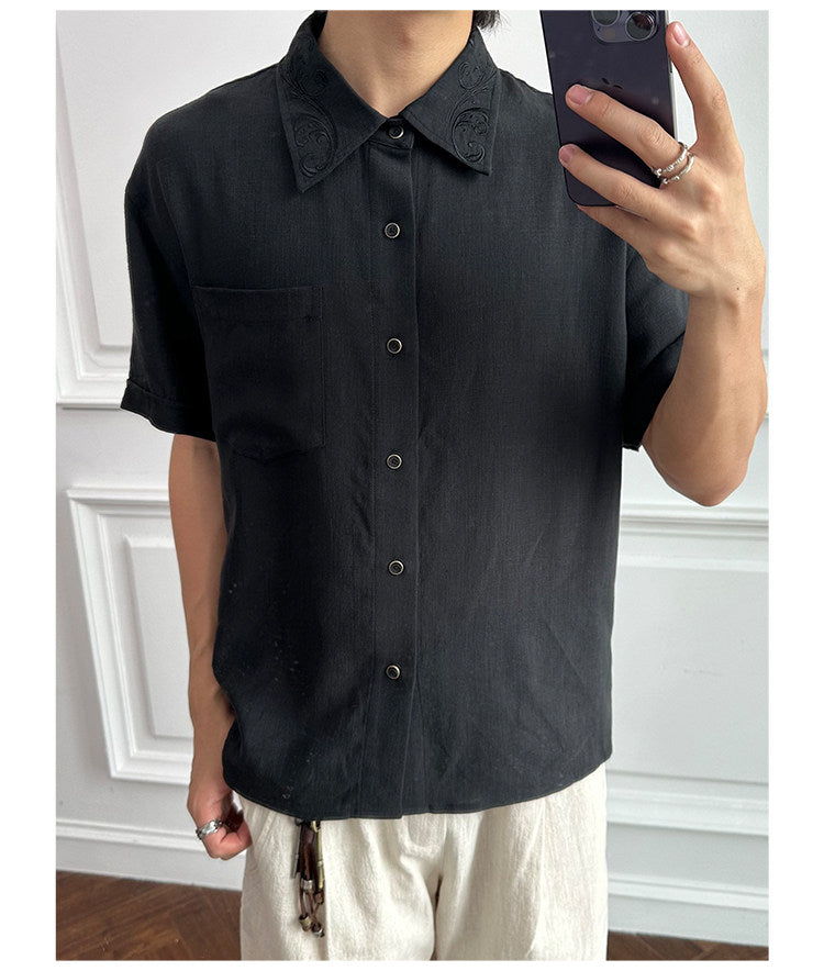 Unique Design Embroidered Shirt