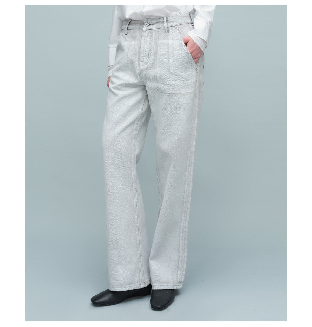 Visual Multi-Pocket Slim-Fit Jeans