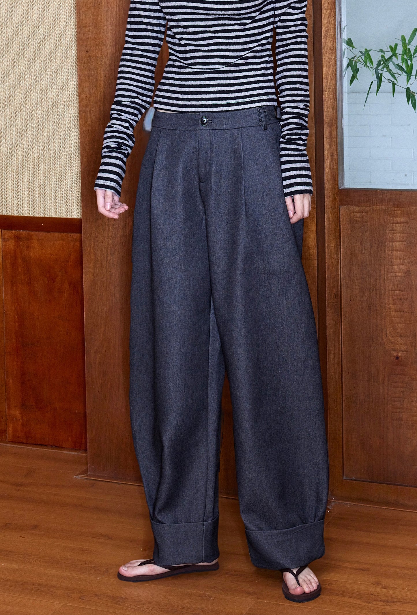 Wide leg loose casual pants