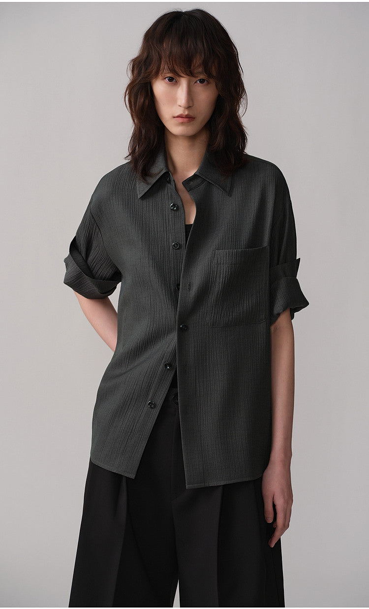 Roll-Up Sleeve  Lightweight Shirt