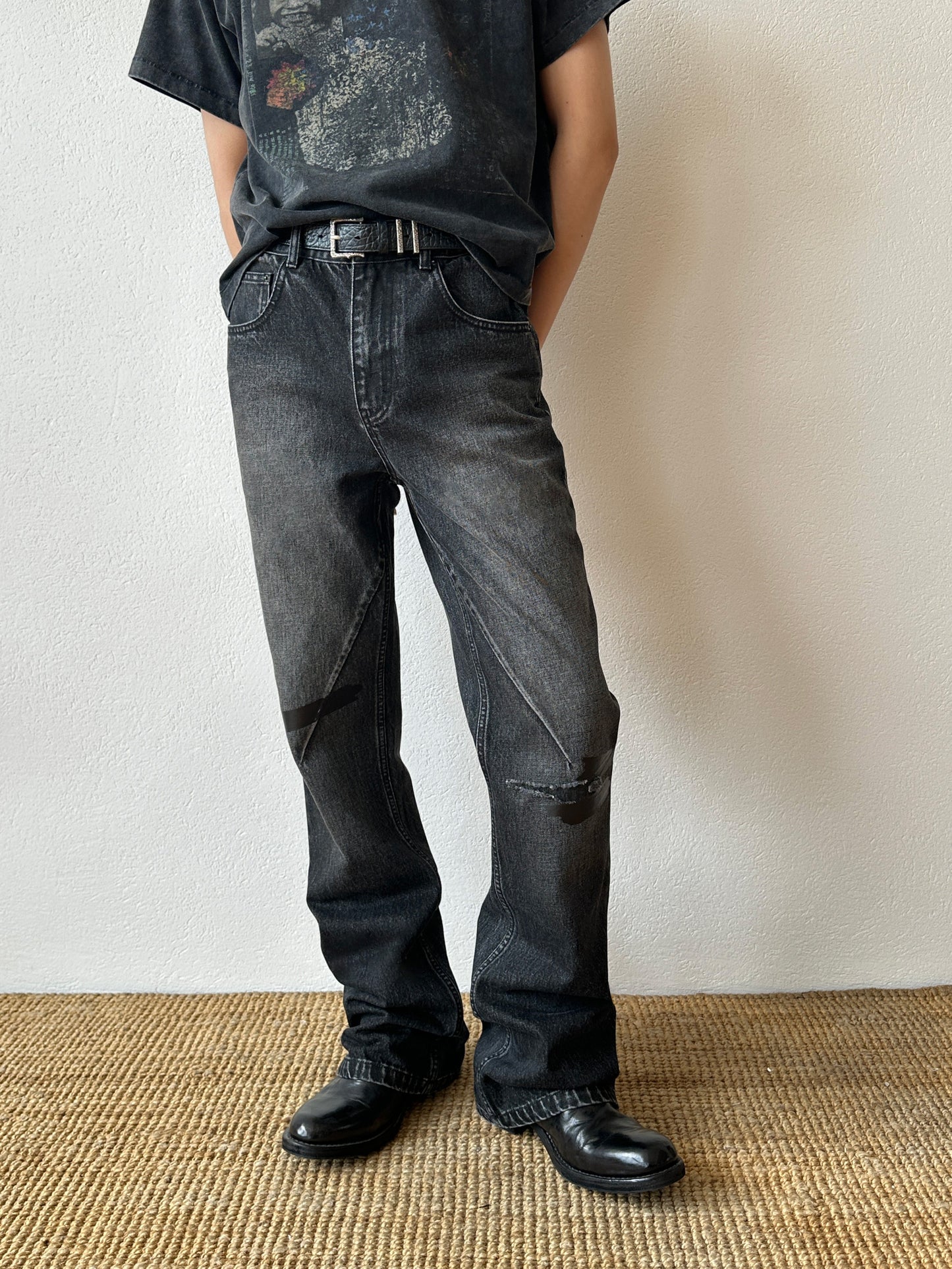 Slim Fit Straight Leg Jeans