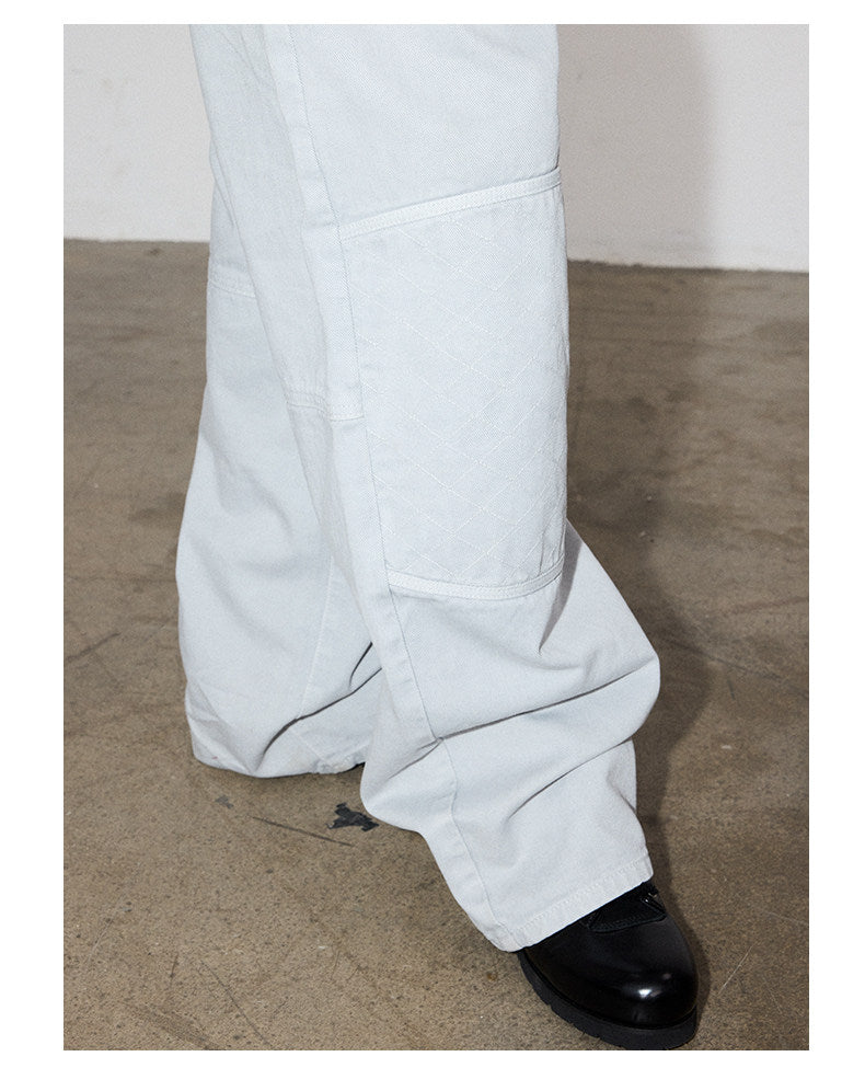 Washed Straight Leg Jeans