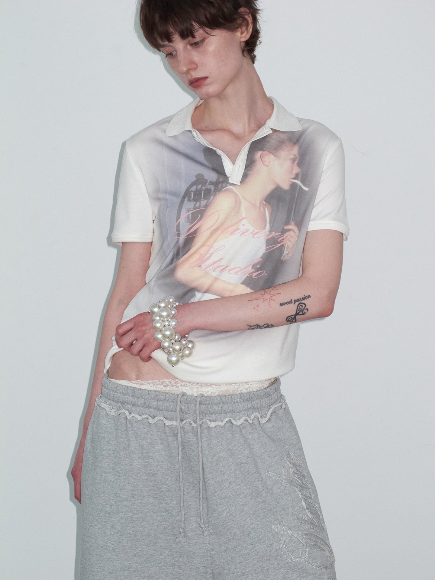 Vintage Millennium Printed Polo Shirt