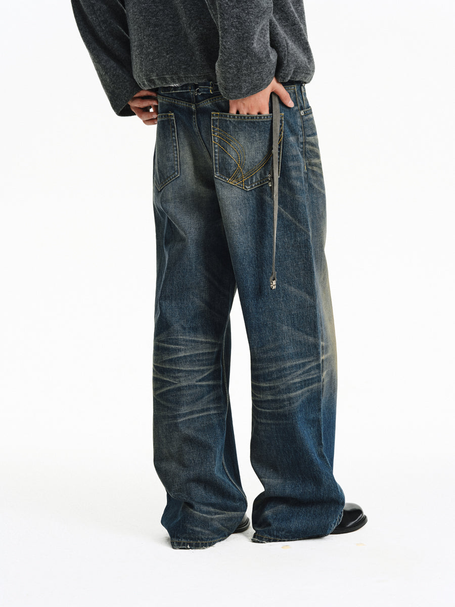 Vintage-Washed Jeans