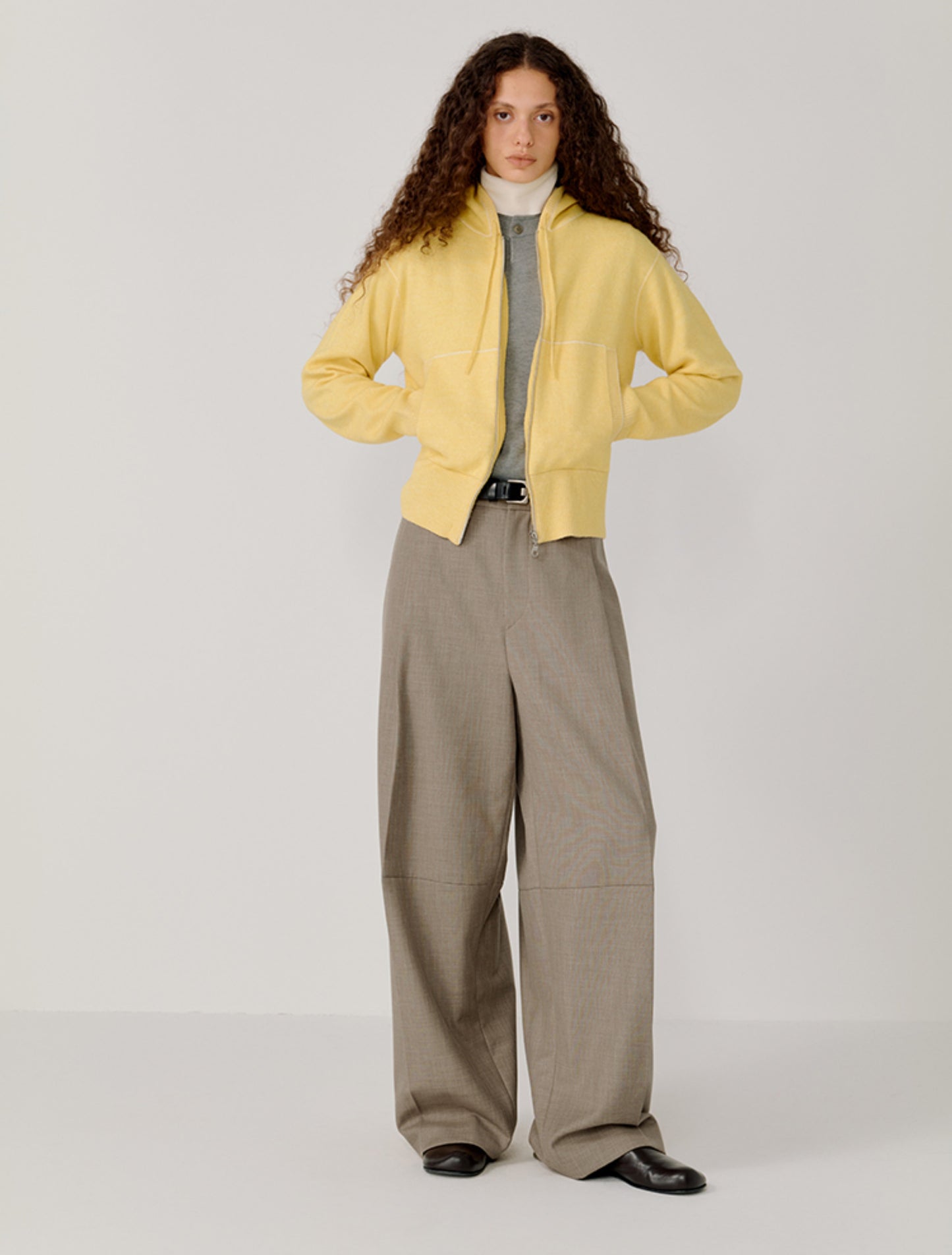 Hooded Zipper Cardigan