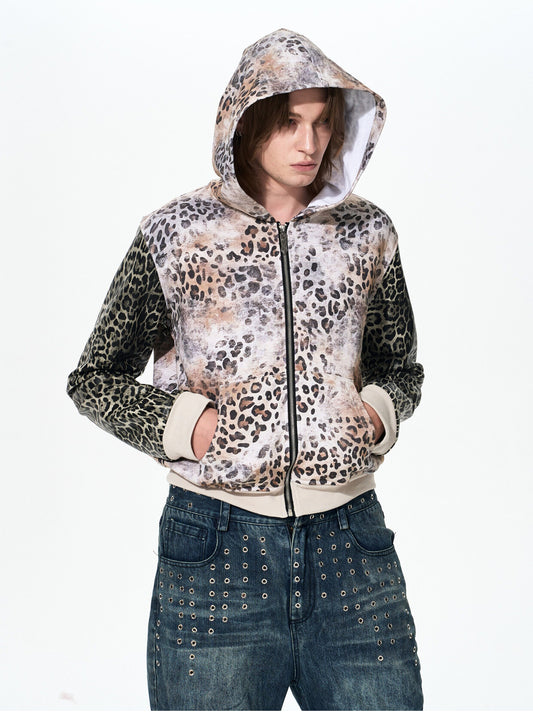 Original Leopard Print Hooded Sweatshirt